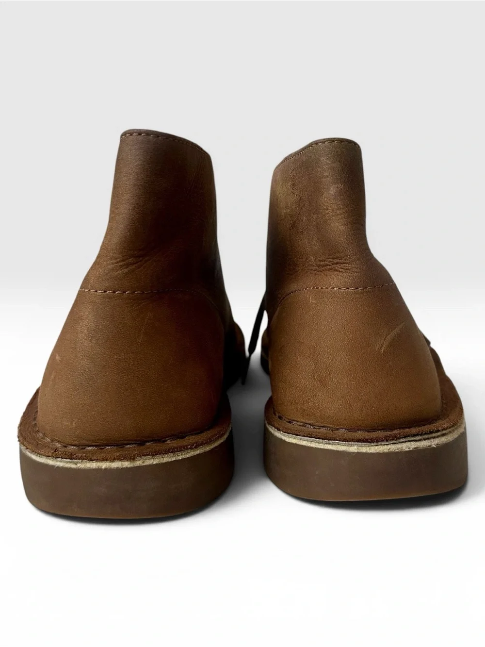 Clarks Menikok Mills Leather Desert Chukka Boots Brown Men’s 10.5 M 82286